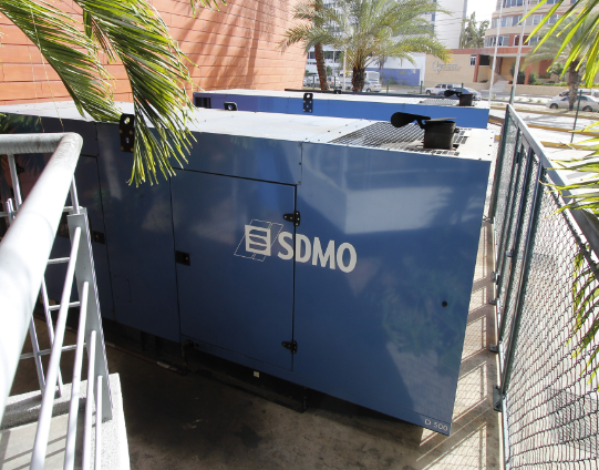 Kohler SDMO generator being lifted