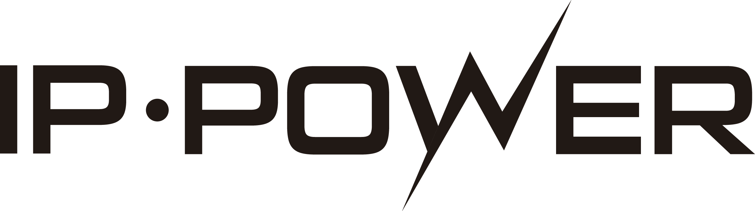 IP Power logo en negativo